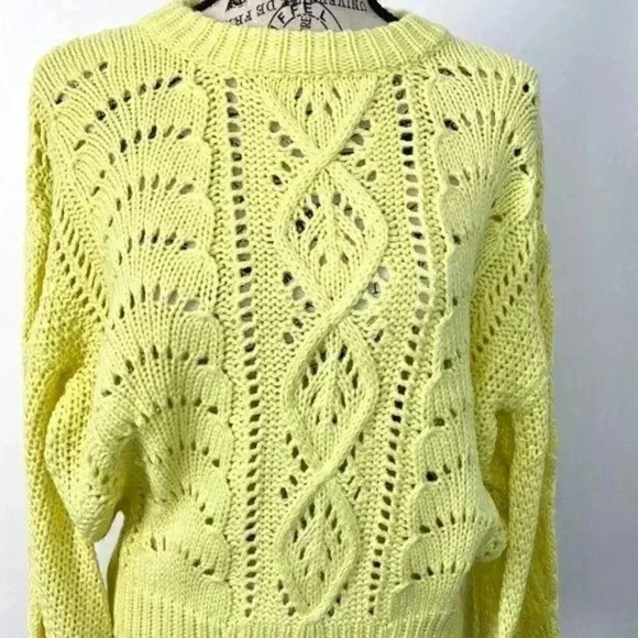 All In Favor Opened Knit Crewneck Sweater - Picture 3 of 3
